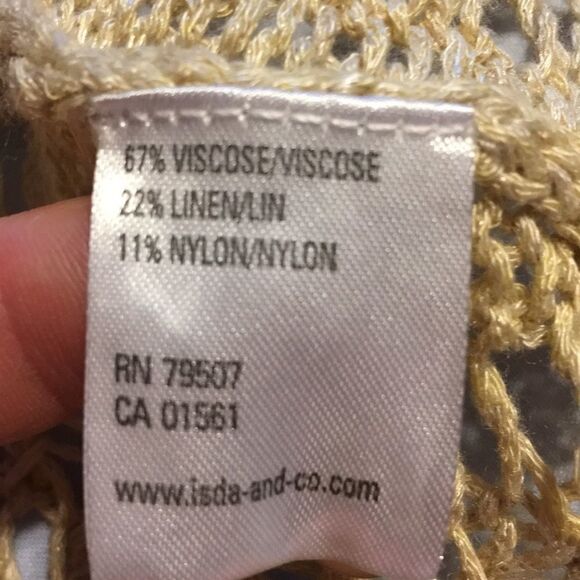 Evelyn & Arthur Crocheted cardigan size medium. NWT - Picture 9 of 10